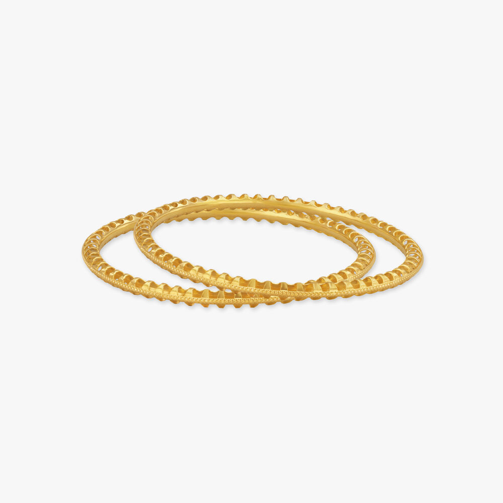 Tanishq daily wear gold bangles top