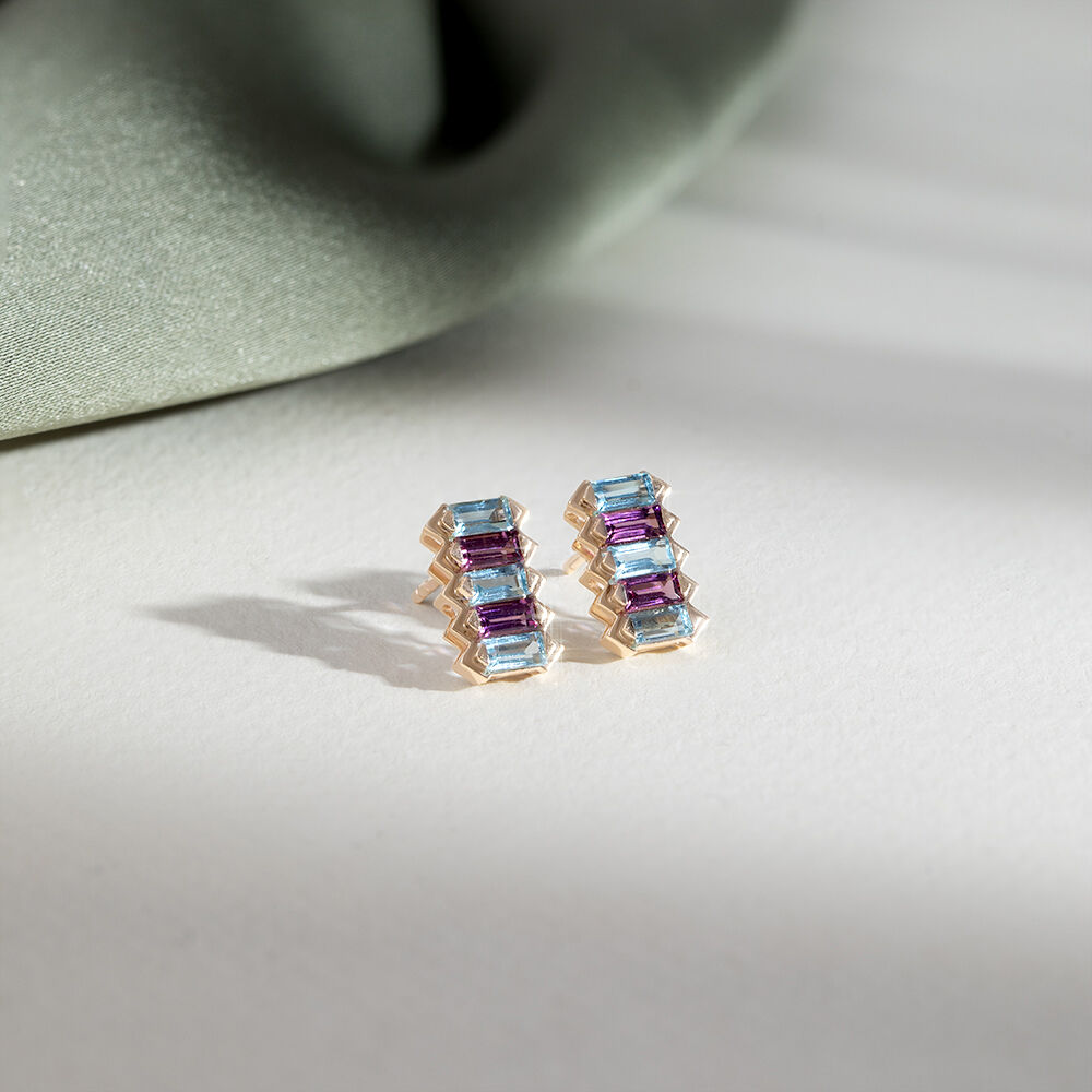 Tanishq topaz earrings online