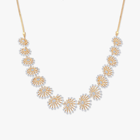 Lustrous Beauty Diamond Necklace Set
