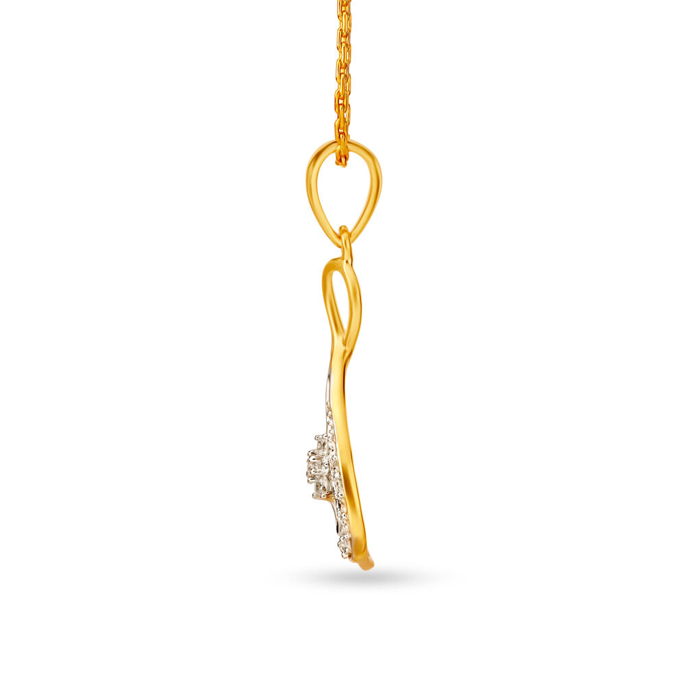 Infinity pendant gold best sale tanishq