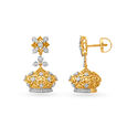Traditional Alchemy Diamond Jhumka Earrings,,hi-res image number null