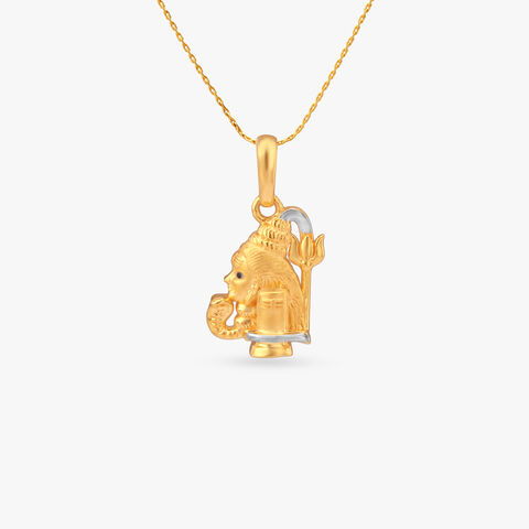 Divine Shiva Gold Pendant