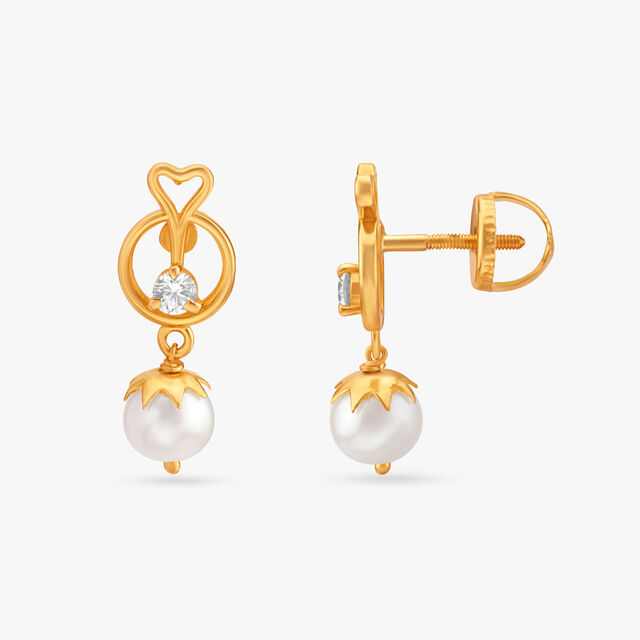 Sophisticated Pearl Drop Earrings,,hi-res image number null