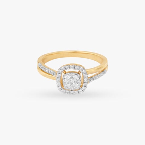 Halo Sparkle Diamond Ring