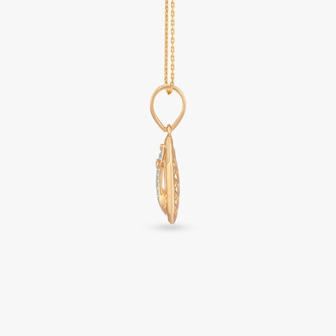 Bold Anchor Diamond Pendant For Men