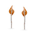 14KT Rose Gold Leaf-Like Earrings,,hi-res image number null