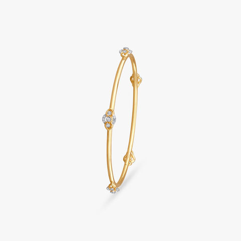 Dainty Dot Diamond Bangle