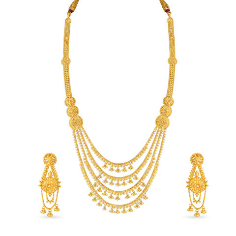 Exquisite Tiered Gold Rani Haar for the Marathi Bride