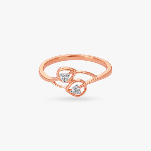 Twin Bloom Diamond Ring