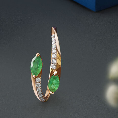 Twin Diamond Finger Ring