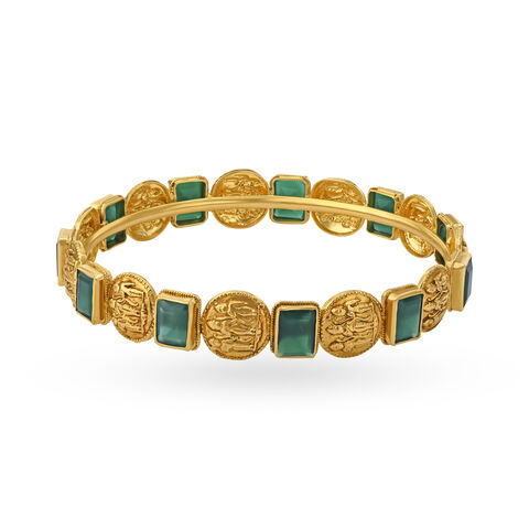 Captivating Onyx Gold Bangle