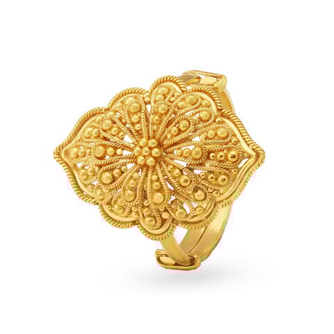 Regal Intricate Gold Ring