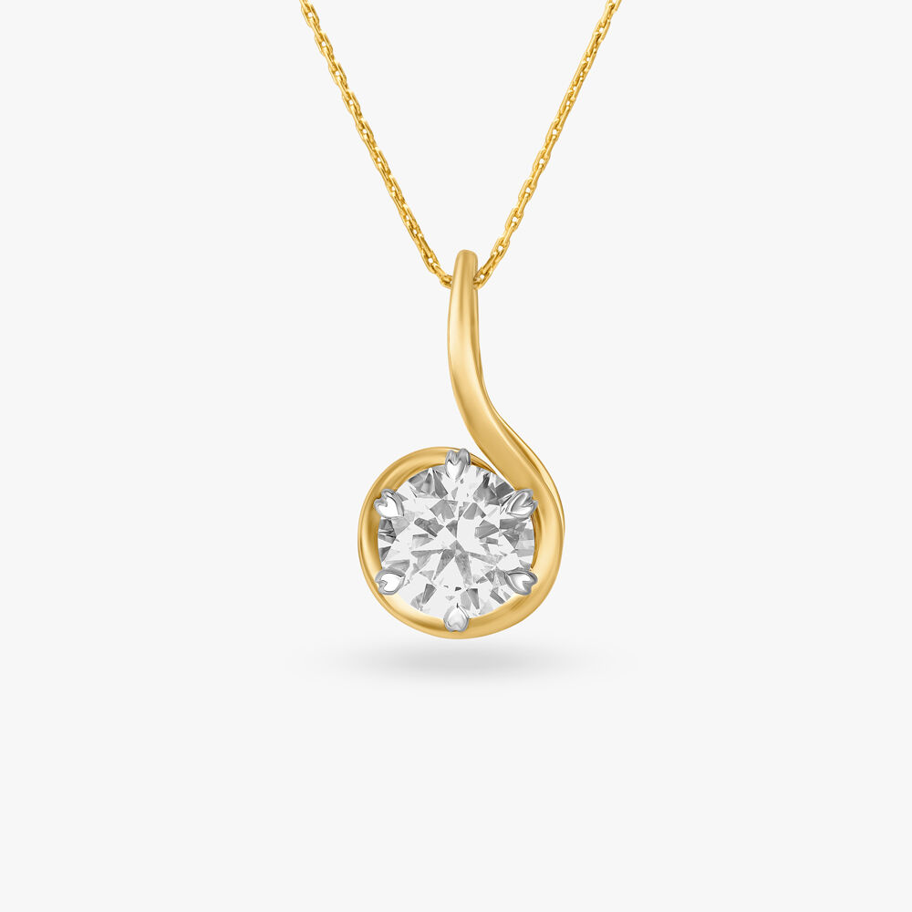 Solitaire pendant tanishq outlet