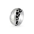 Silver Finger Ring With Enamel Coating,,hi-res image number null