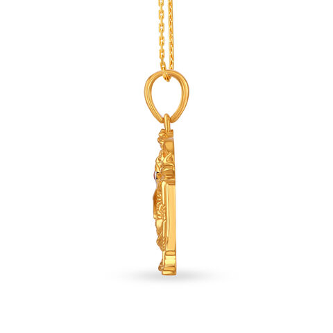 Devotional 22 Karat Yellow Gold Lord Balaji Pendant