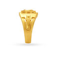 Triangular Rugged Gold Finger Ring For Men,,hi-res image number null