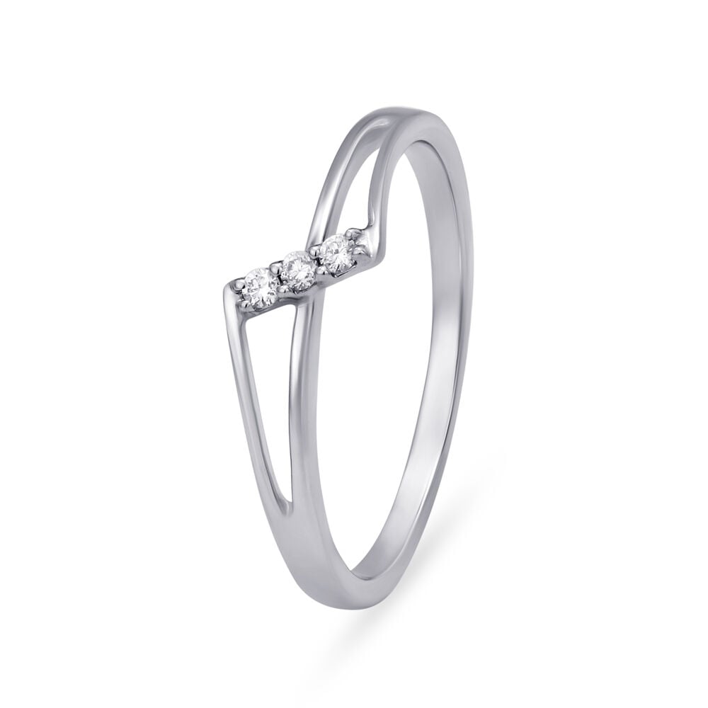 Minimal Platinum Diamond Ring | Classy Platinum Rings | CaratLane