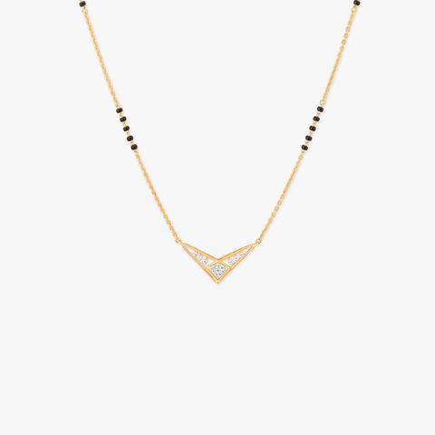 Starlit Chevron Diamond Mangalsutra