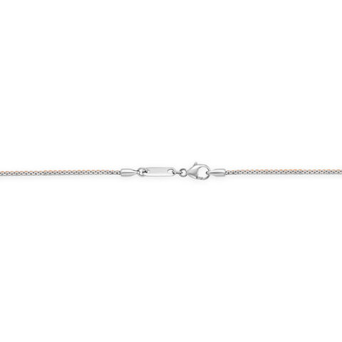 Elegant 950 Karat Platinum And Rose Gold Reversible Chain
