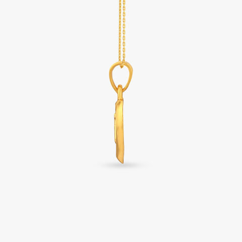 Sacred Swastik Gold Pendant