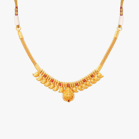 Divine Paisley Gold Necklace Set