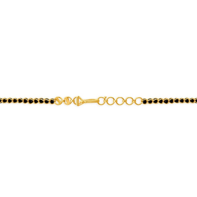Distinctive Yellow Gold Beaded Mangalsutra,,hi-res image number null