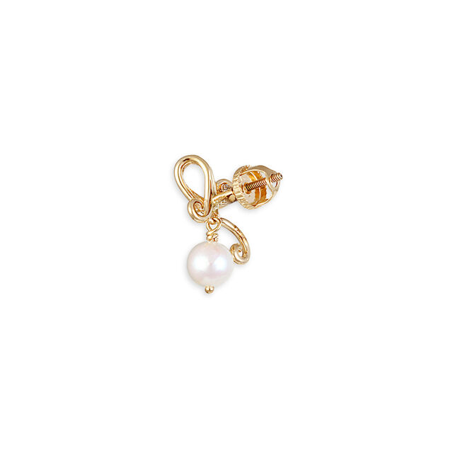 Precious Pearly Drop Stud Earrings,,hi-res image number null