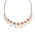 Floral Diamond Necklace in Rose Gold,,hi-res image number null