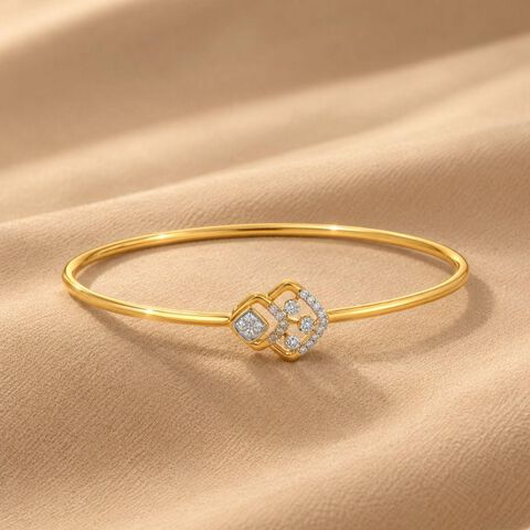 Floating Spark Diamond Bangle