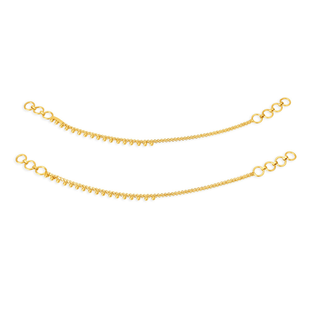 Delicate 22 Karat Yellow Gold Beaded Mattal