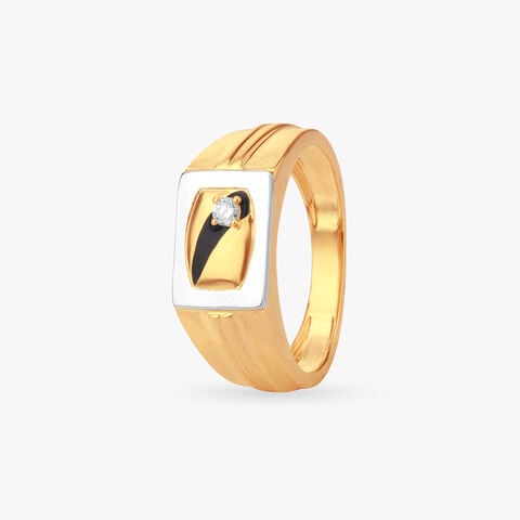 Urban Frame Diamond Finger Ring for Men