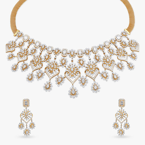 Imperial Blossom Diamond Necklace Set