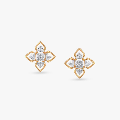 Symmetry Glow Diamond Stud Earrings