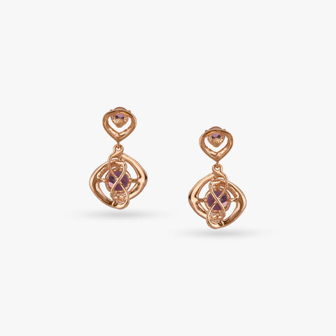 Pink Paradise Diamond Drop Earrings