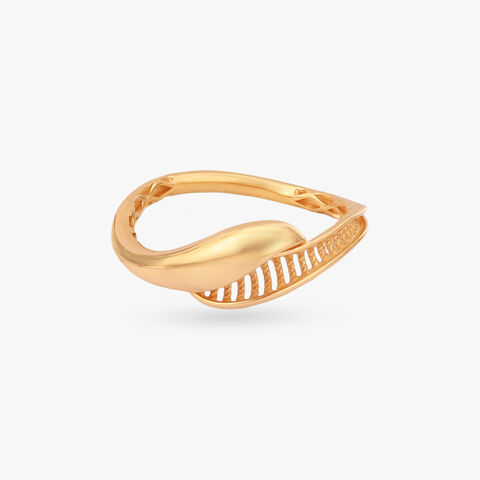 Sculpted Edge Gold Ring alternate view 1
