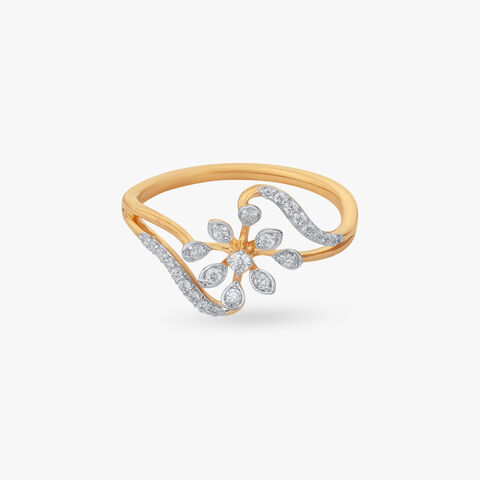 Spiral Bloom Diamond Ring alternate view 1