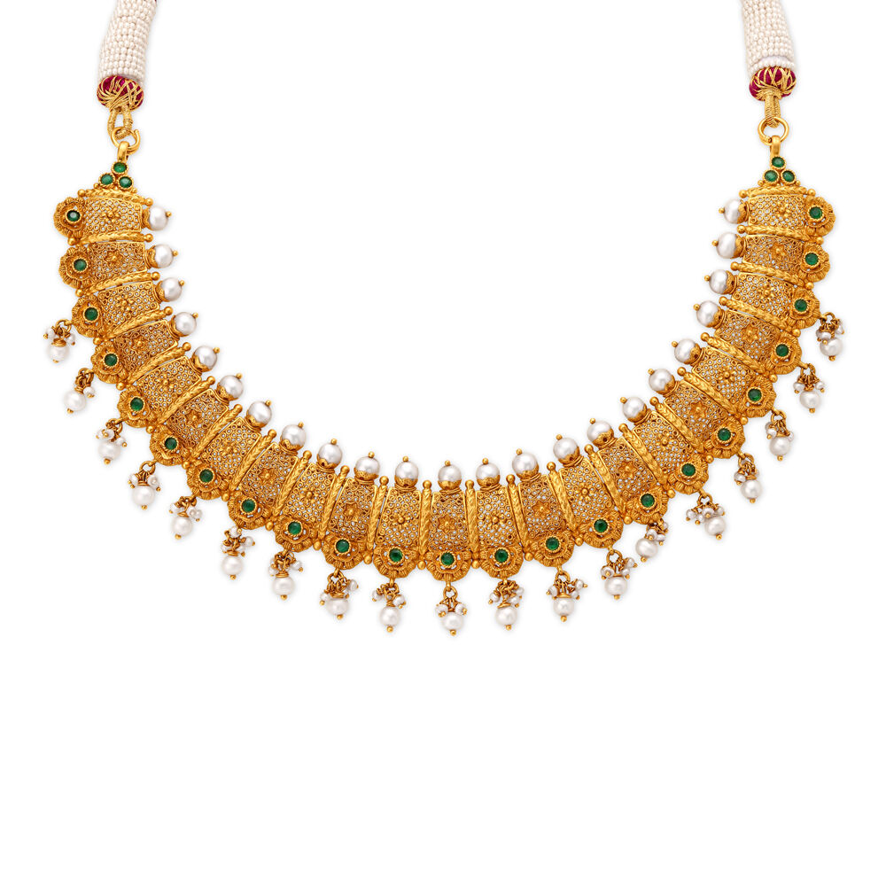 Necklace of tanishq deals
