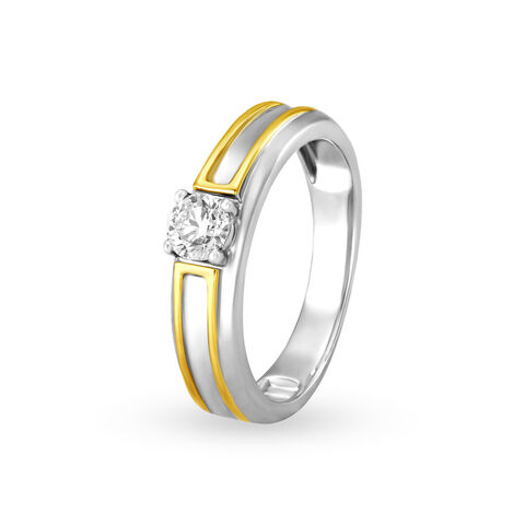 Marvellous Geometric Solitaire Ring for Men