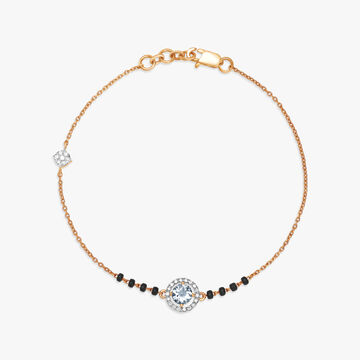 Striking Aquamarine and Diamond Bracelet