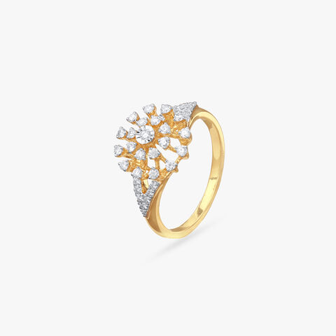 Grand Sunburst Diamond Ring