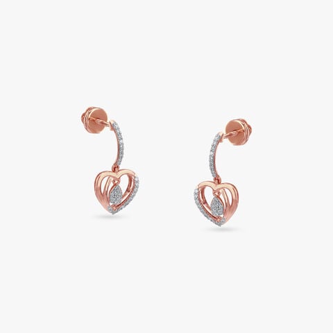 Love Loop Diamond Drop Earrings