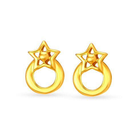 Elegant Floral Stud Earrings for Kids