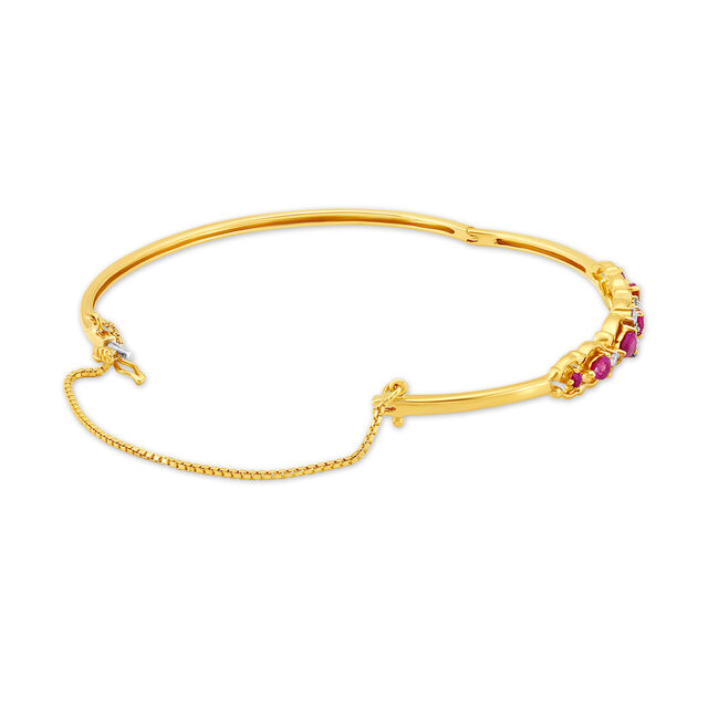 Fancy Ruby and Diamond Gold Bangle,,hi-res image number null