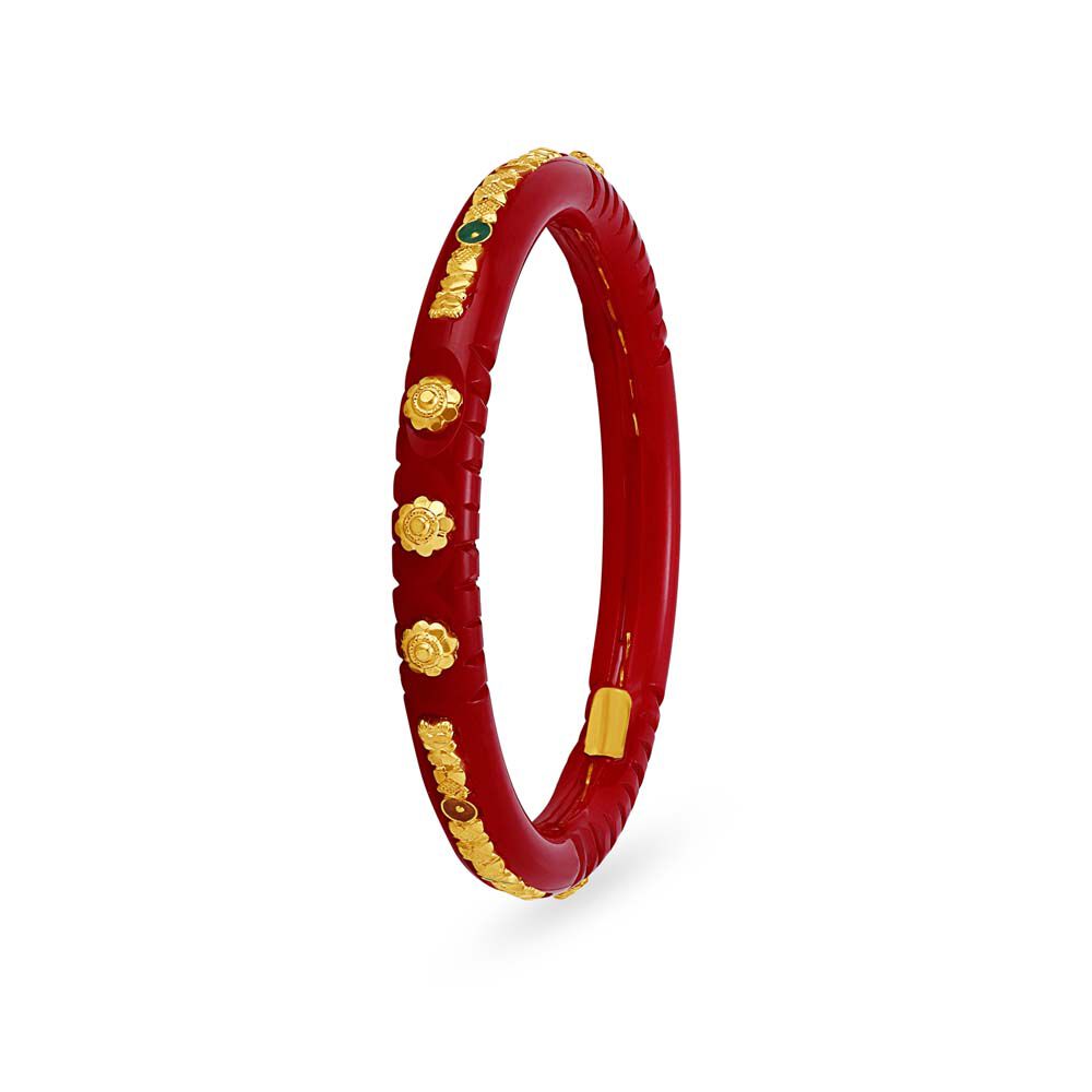 Tanishq red bangles 2025