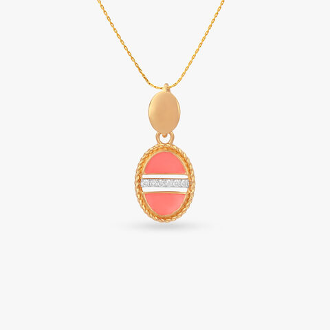 Crimson Reversible Diamond Pendant