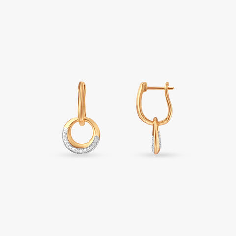 Luminous Orbit Diamond Hoop Earrings
