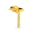 Vibrant Yellow Gold Peacock Finger Ring,,hi-res image number null