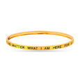Mamma Mia 14 KT Yellow Gold Here For U Bangle,,hi-res image number null