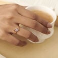 Soft Flower Diamond Ring,,hi-res image number null