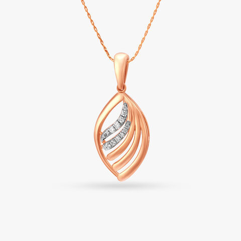 Drape Glint Diamond Pendant